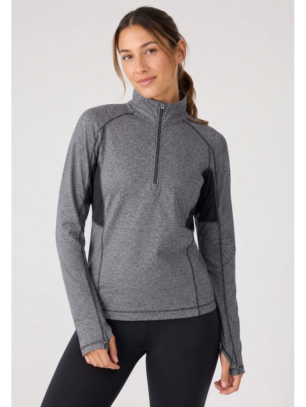 Lululemon Velocity 1/4 Zip Pullover Women’s Size L Gray Running Top